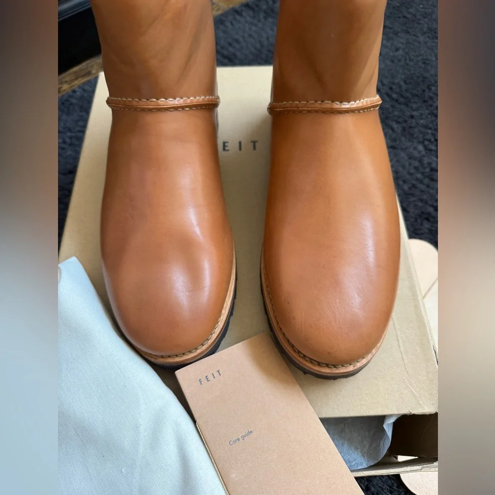 FEIT Shearling Boot Limited Addition Men’s Leather Tan Boots